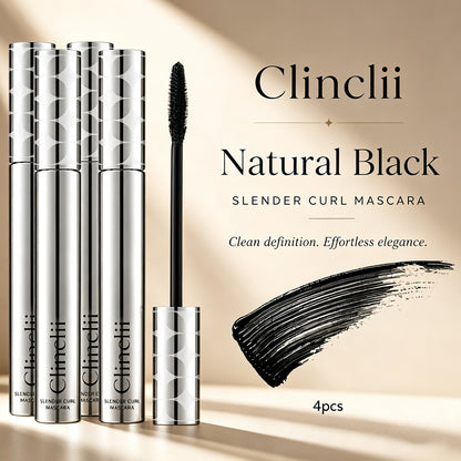 Clinclii Waterproof Mascara for 24-Hour Volume, Lift & Definition – Long-Lasting Thick, Defined Lashes