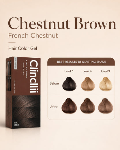 Clinclii Easy At-Home Ammonia-Free Botanical Hair Color Gel-Cream