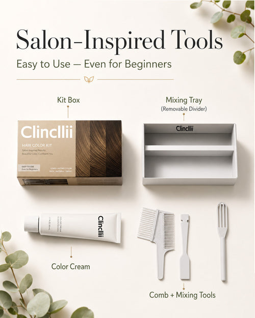 Clinclii Easy At-Home Ammonia-Free Botanical Hair Color Gel-Cream